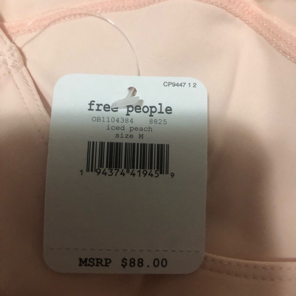 Free people bare it all bodysuit(Iced peach color) - Picture 5 of 5